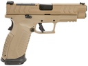 Springfield Armory XD-M Elite OSP 10mm Auto 16+1 4.50" Black Melonite Steel Barrel, Flat Dark Earth Cerakote Optic Cut/Serrated Slide & Polymer Frame w/Picatinny Rail, FDE Interchangeable Backstrap Grips Ambidextrous