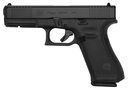 Glock G17 Gen5 Full Size 9mm Luger 17+1 4.49" Black GMB Barrel, Black nDLC Serrated Slide, Black Polymer Frame w/Picatinny Rail, Black Textured w/Interchangeable Backstrap Grip, Ambidextrous