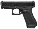 Glock G45 Gen5 Compact 9mm Luger 17+1 4.02" Black GMB Barrel, Black nDLC Serrated Slide, Black Polymer Frame w/Accessory Rail, Black Textured w/Interchangeable Backstrap Grip, Ambidextrous