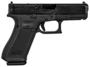 Glock G45 Gen5 Compact 9mm Luger 17+1 4.02" Black GMB Barrel, Black nDLC Serrated Slide, Black Polymer Frame w/Accessory Rail, Black Textured w/Interchangeable Backstrap Grip, Ambidextrous