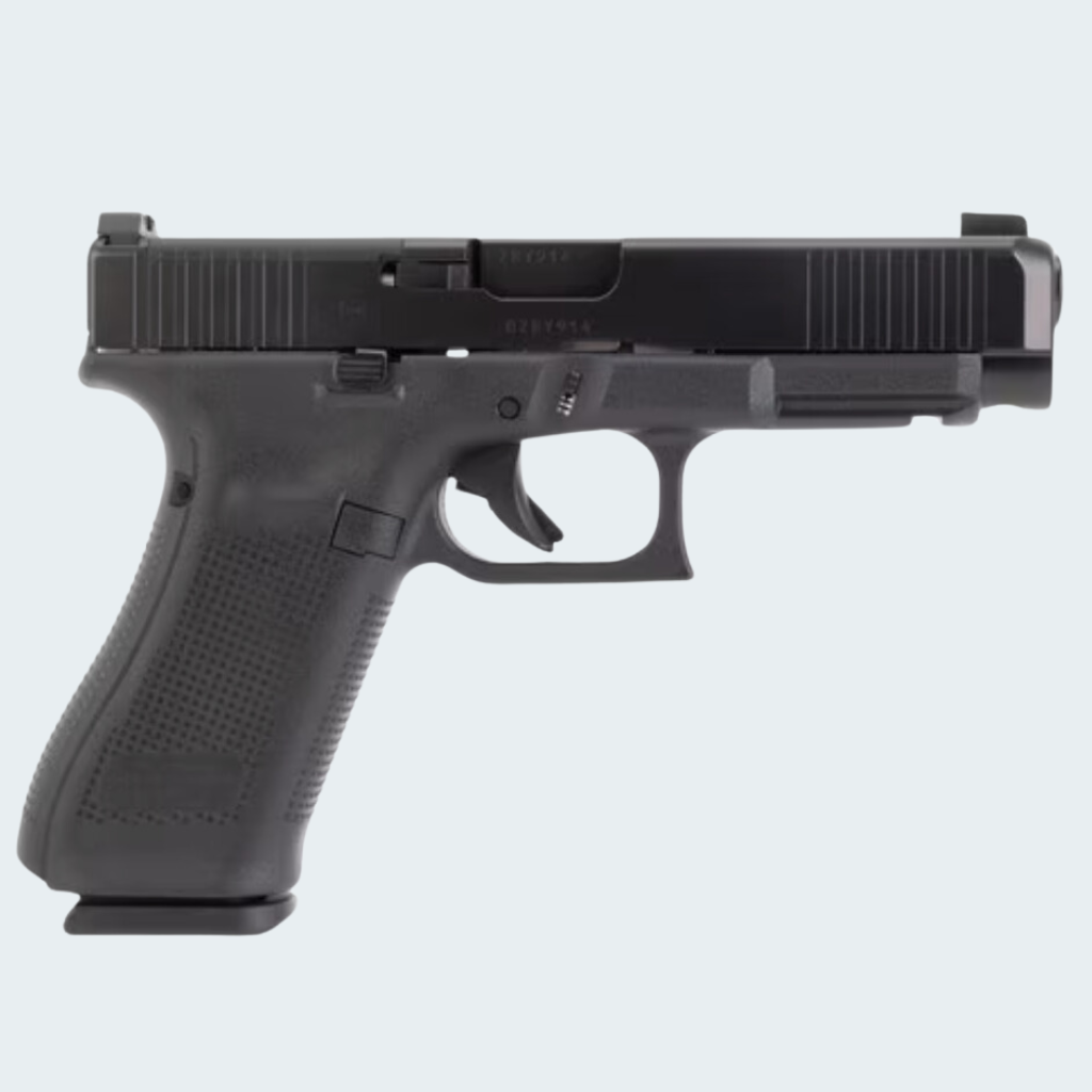 Glock G47 Gen5 MOS Full Size 9mm Luger 10+1 4.49" Black GMB Barrel, Black nDLC MOS Cut/Serrated Slide, Black Polymer Frame w/Picatinny Rail, Black Textured w/Interchangeable Backstrap Grip, Ambidextrous