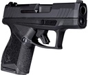 Taurus 1GX4MP931 GX4 T.O.R.O. Micro-Compact Frame 9mm Luger 10+1/13+1, 3.06" Satin Black DLC Stainless Steel Barrel, Black Nitride Optic Cut/Serrated Alloy Steel Slide, Matte Black Polymer Frame, Black w/Interchangeable Backstrap Grip