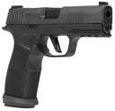 Sig Sauer P365 XMacro TACOPS Compact 9mm Luger 17+1, 3.70" Black Carbon Steel Barrel, Black Nitron Optic Ready/Serrated Stainless Steel Slide, Polymer Frame w/Beavertail & Picatinny Rail, Black w/Interchangeable Backstrap Grip, No Safety
