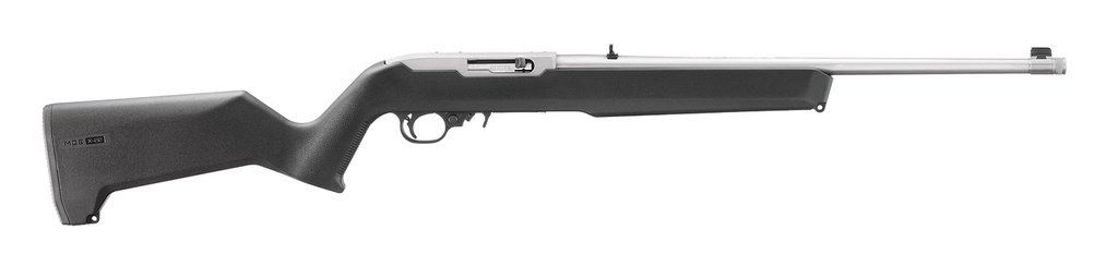 Ruger 10/22 22 LR 10+1 18.50" Clear Satin Black Magpul MOE X-22