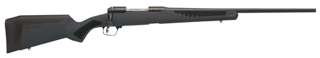 Savage Arms 110 Hunter 22-250 Rem 4+1 22", Matte Black Metal, Gray Fixed AccuStock with Accufit