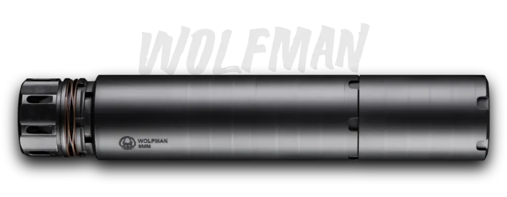 DEAD AIR Wolfman with Keymicro Adapter and 1/2x28 MB 