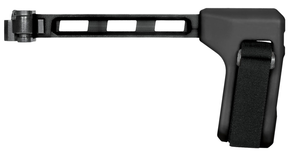 SB Tactical FS1913-01-SB FS1913-01-SB Side Folding Black Synthetic with 9.60" OAL & Nylon Strap for AR-Platform with 1913 Picatinny Rail (Tube Not Included) 