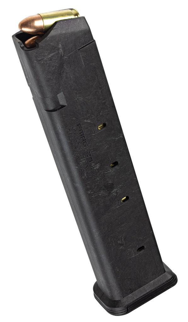 Magpul MAG662BLK PMAG GL9 27rd 9mm Luger Compatible w/Glock 19 Black Polymer 