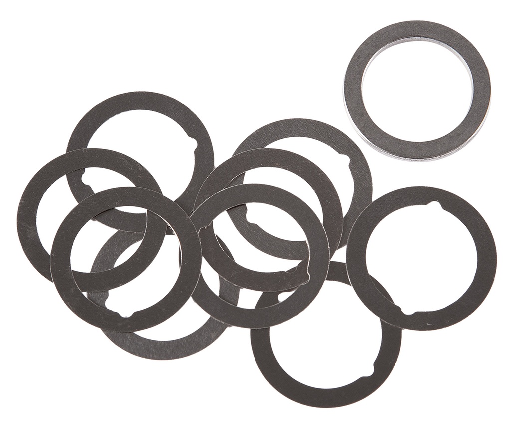 Dead Air Shim Kit 1/2"-28 tpi 3 Different Shim Thicknesses Included (.004", .006", .060") 