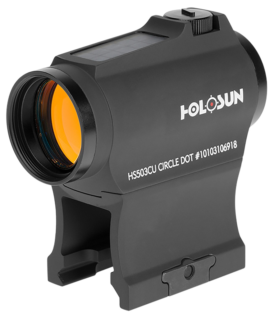 Holosun HS503CU 503 Black Anodized 1 x 20 mm 2 MOA Red Dot/65 MOA Circle Multi Reticle 