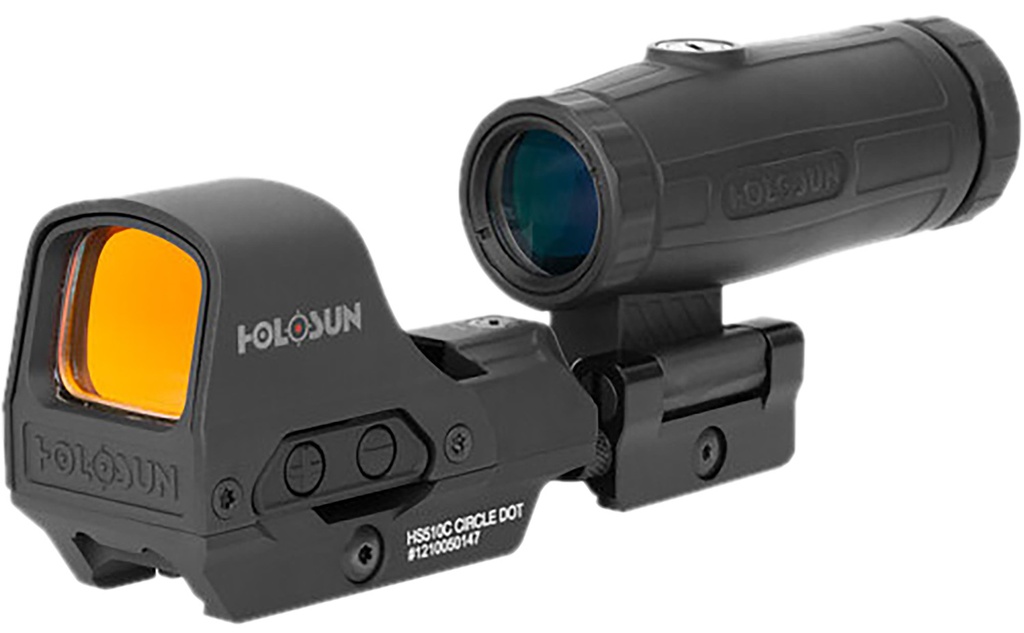 HOLOSUN HE510CGR/HM3X HS510CG2/HM3X COMBO 2 MOA Green Dot/65 MOA Circle Reticle