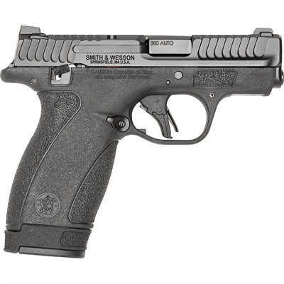 Smith & Wesson Bodyguard 2.0 Thumb Safety Micro Frame 380 ACP 12+1 2.75" Black Armornite Stainless Steel Barrel, Black Armornite Serrated Stainless Steel Slide, Black Polymer Frame, Textured Grip 
