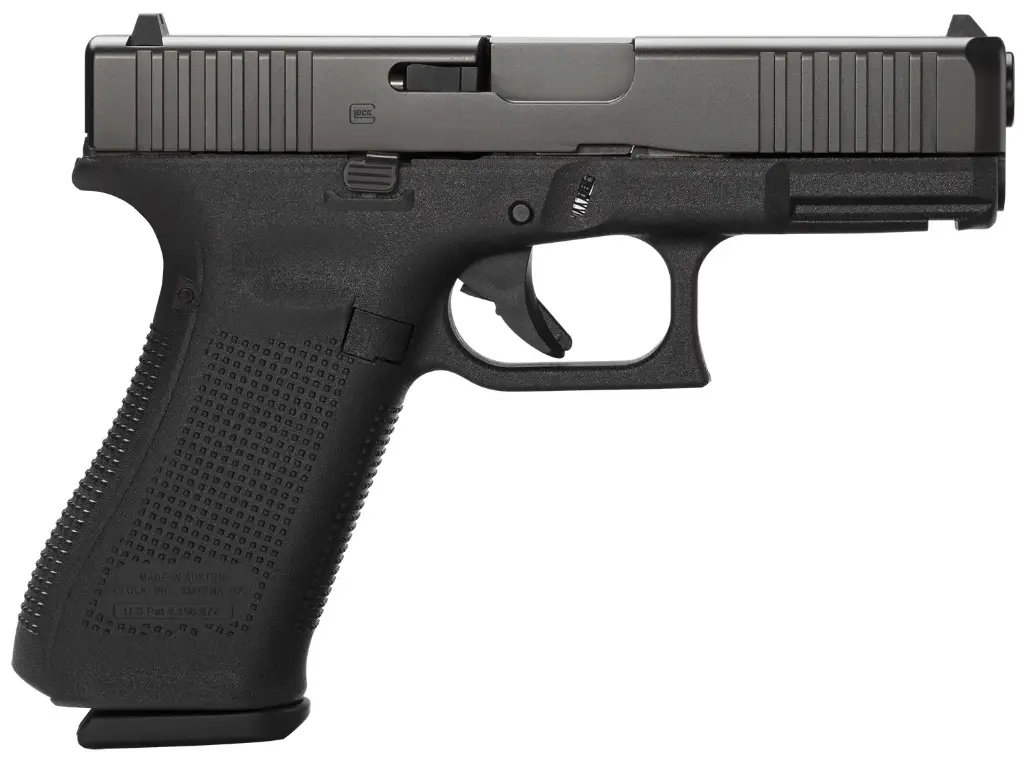 Glock G4517AUT G45 Rebuilt Full Size 9mm Luger 17+1 4.02" Black Steel Barrel, Black nDLC Serrated Slide, Black Polymer Frame w/Accessory Rail, Black Textured w/Interchangeable Backstrap Grip, Ambidextrous 