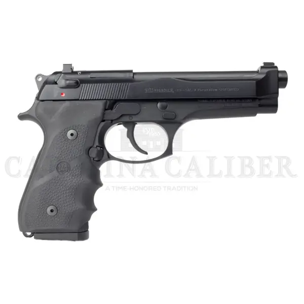 Beretta USA 92FS Brigadier Full Size Frame 9mm Luger 15+1 4.70" Black Inox Steel Barrel, Black Bruniton Serrated Steel Slide, Black Aluminum Frame w/Beavertail, DA/SA, Ambidextrous