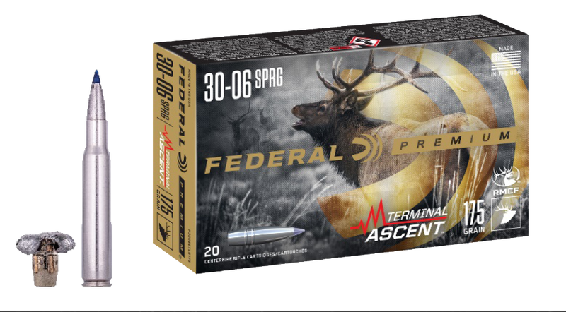 Federal P3006TA1 Premium Terminal Ascent 30-06Springfield 175gr 20 Per Box/10 Case 