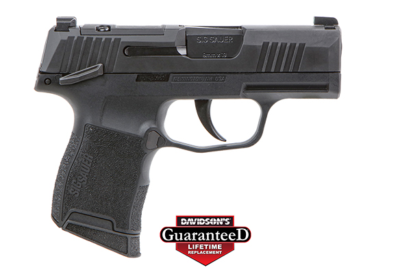 Sig Sauer 3659BXR3PMS P365 BXR Micro-Compact 9mm Luger 10+1, 3.10" Black Steel Barrel, Black Nitron Optic Ready/Serrated Slide, Black Stainless Steel Frame w/Picatinny Rail, Black Polymer Grips 