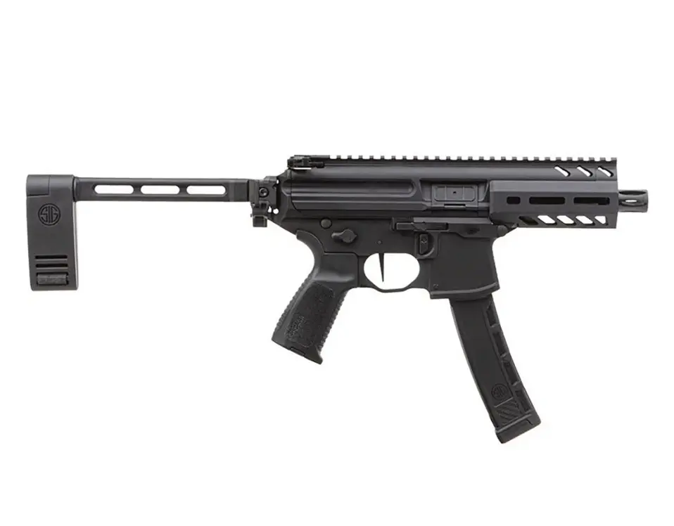 MPX K PCB 9mm Luger 4.5" BBL (1)35RD Mag Black With Brace