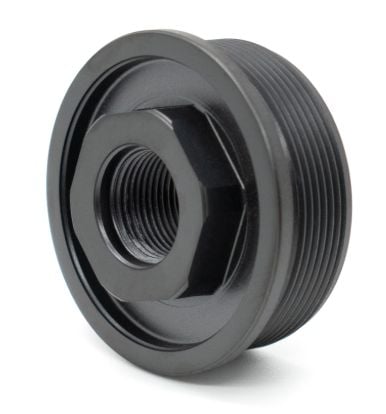 Exigent Ti Direct Thread Adapter 1/2x28 - Titanium 1.375 x 24 (Cerakoted Black)