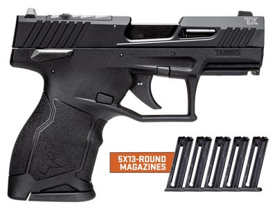 Taurus TX22 Compact 22LR 3.5" 13+1 TS 5 MAGS 1-TX22131-5X13 22 LR w/ FRT