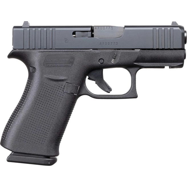 Glock G43x Handgun NON MOS 9mm Luger 15rd Magazines (2) 3.41" Barrel Black FS with Front Rails USA