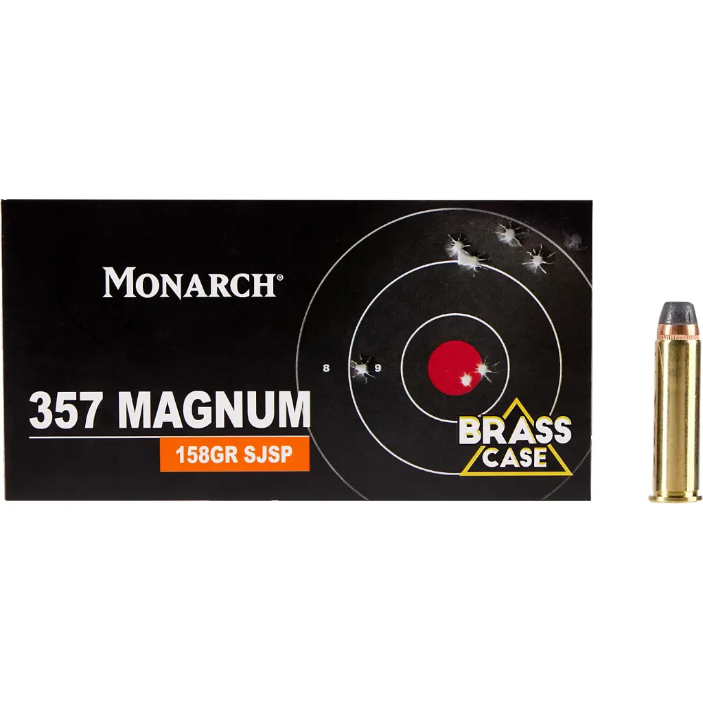 Monarch .357 Magnum 158-Grain Centerfire Pistol Ammunition - 50 Rounds