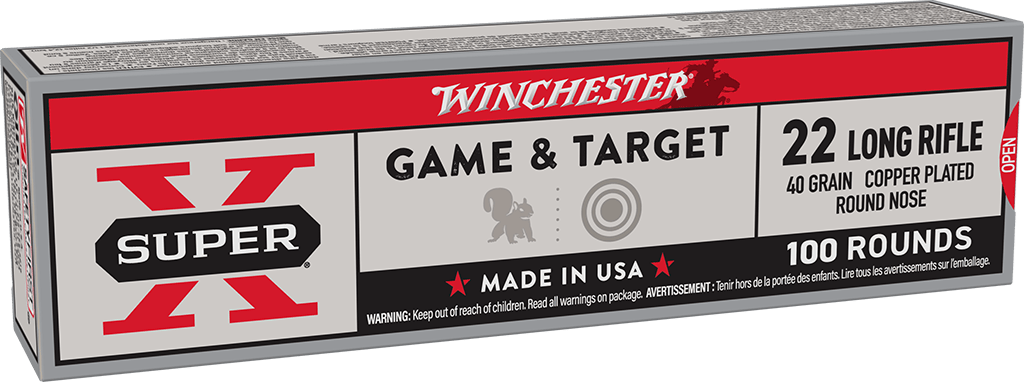 Winchester Game & Target 22LR 40gr Copper Plated Round Nose 100/rd