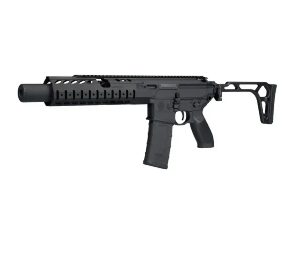 Sig Sauer, MCX LTAW, Semi-automatic, Short Barrel Rifle, .300 Blackout, 6.75" Barrel, Matte Finish, Black, Polymer Grips, Side Folding Stock, 30 Rounds, 1 Magazine, Inert Training Device, LVSD Handguard 