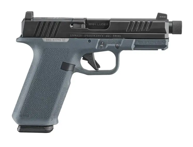 Ruger RXM 9mm 17 + 1 Striker Fired Semi-Auto Pistol 4.5" Barrel / 7.65" Overall Length Black FNC Nitride Finish / Black Polymer Frame Adjustable Sights / Optics Ready Cut