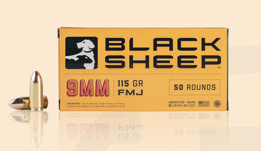 [BSA-9MM-50] Black Sheep Ammo 9mm 115gr FMJ