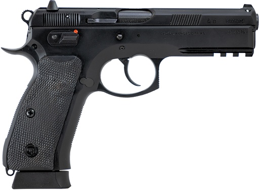 [89352] CZ-USA 89352 CZ 75 SP-01 Tactical 9mm Luger 19+1 4.60" Black Steel Barrel Black Polycoat Black Rubber Grip