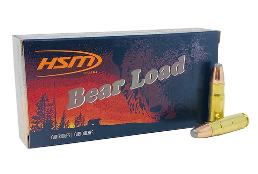 [458SOCOM1N] HSM Bear Load 458 SOCOM 350 gr Jacketed Flat Point 20 Per Box/ 25 Case 