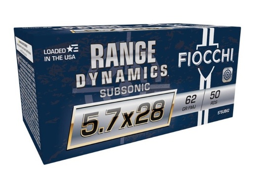 [FI57SUB62] 5.7x28 Fiocchi Subsonic 62gr