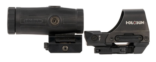[605930625721] Holosun HS510CHM3X 510 & HM3X Combo Kit Black Anodized 2 MOA Red Dot/65 MOA Circle Reticle 