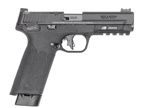 [022188901733] Smith & Wesson M&P 22x Full Size Frame 22 LR 20+1 4.10" Black Armornite Threaded Barrel, Black Armornite Optic Cut/Serrated Slide, Black Polymer Frame w/Picatinny Rail, Textured Grip