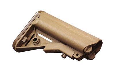 [814927020023] B5 Systems SOP1076 Enhanced SOPMOD Coyote Brown Synthetic for AR-Platform with Mil-Spec Receiver Extension (Tube Not Included) 