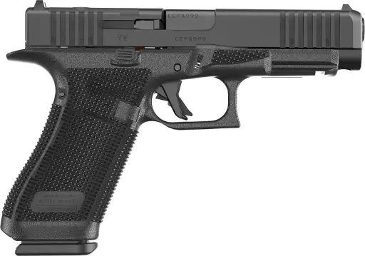 [764503068232] Glock G17 Gen6 Full Size 9mm Luger 17+1 4.49" Black GMB Barrel, Black nDLC Steel Optic Ready/Serrated Slide, Black Polymer Frame w/Accessory Rail, Interchangeable Backstrap Grip, Ambidextrous