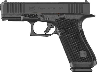 [764503068270] Glock G45 Gen6 Crossover Frame 9mm Luger 17+1 4.02" Black GMB Barrel, Black nDLC Steel Optic Ready/Serrated Slide, Black Polymer Frame w/Accessory Rail, Interchangeable Backstrap Grip 
