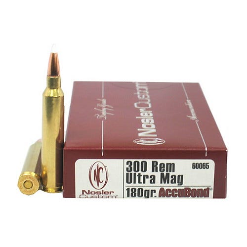 [054041600651] Nosler 60065 Trophy Grade 300RUM 180gr Nosler AccuBond 20 Per Box/10 Case 