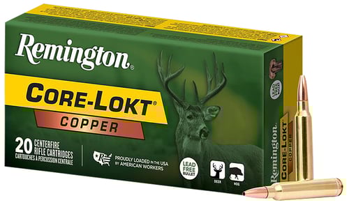 [047700278582] Remington Ammunition R27858 Core-Lokt Copper 300WinMag 180gr Copper Hollow Point 20 Per Box/10 Case 