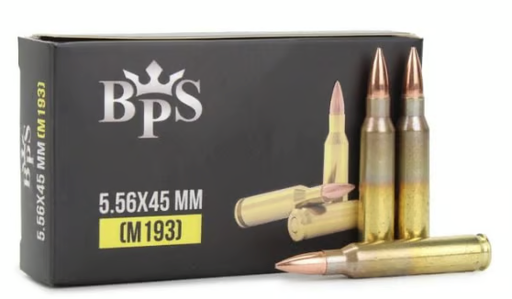 [8683052344777] BPS 5.56x45mm NATO Ammunition BPS556M193 55 Grain M193 Full Metal Jacket 30 Rounds