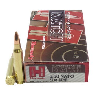 [090255812640] Hornady Superformance Match 5.56 75gr 20rd