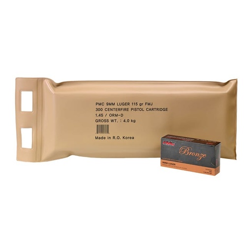 [741569070355] PMC Battle Pack 9mm 115GR FMJ