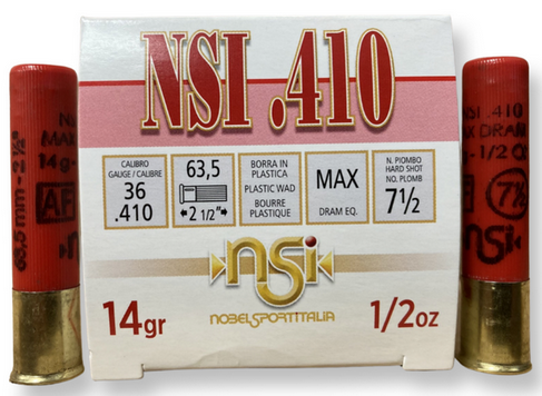 [837913001523] Club USA .410 7 1/2 shot 25/rds