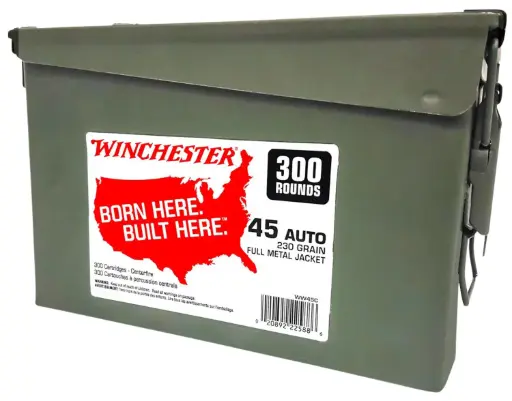 [020892225886] Winchester Ammo WW45C USA Ammo Can 45ACP 230gr Full Metal Jacket 300 Per Box