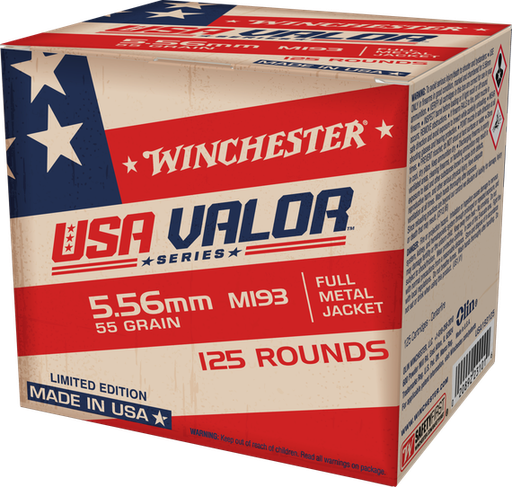 [020892231016] WINCHESTER - USA 250 5.56mm Nato 55gr FMJ 125/Box