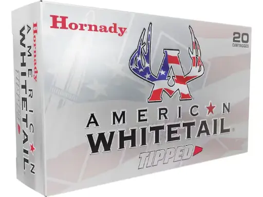 [090255815092] Hornady American Whitetail Tipped 6.5 Creedmoor Ammo 129 Grain SST Polymer Tip Box of 20