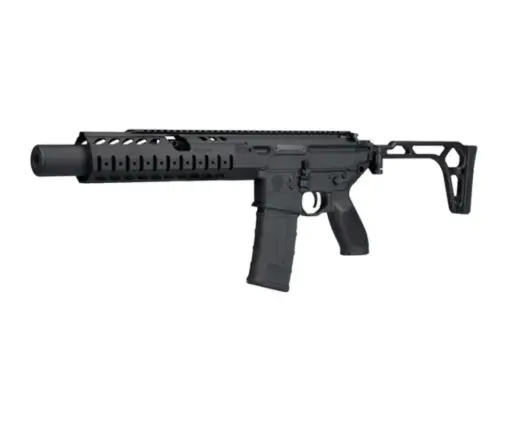 [RMCX-300B-6B-LTAW-SBR] Sig Sauer, MCX LTAW, Semi-automatic, Short Barrel Rifle, .300 Blackout, 6.75" Barrel, Matte Finish, Black, Polymer Grips, Side Folding Stock, 30 Rounds, 1 Magazine, Inert Training Device, LVSD Handguard 
