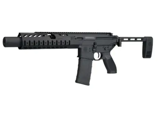 [PMCX-300B-6B-LTAW] Sig Sauer, MCX LTAW, Semi-automatic, .300 Blackout, 6.75" Barrel, Matte Finish, Black, Polymer Grips, Side Folding Stock, 30 Rounds, 1 Magazine, Inert Training Device, LVSD Handguard, Pistol Brace