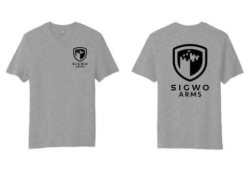 Sigwo Arms Grey Short Sleeve - Black Letters